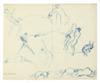 (CURIOSA.) Vertès, Marcel. Portfolio of 20 original erotic drawings.